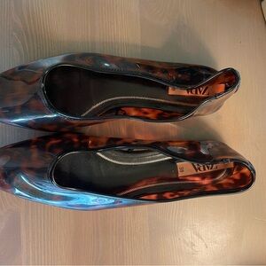 Zara tortoise shell print ballet flats
